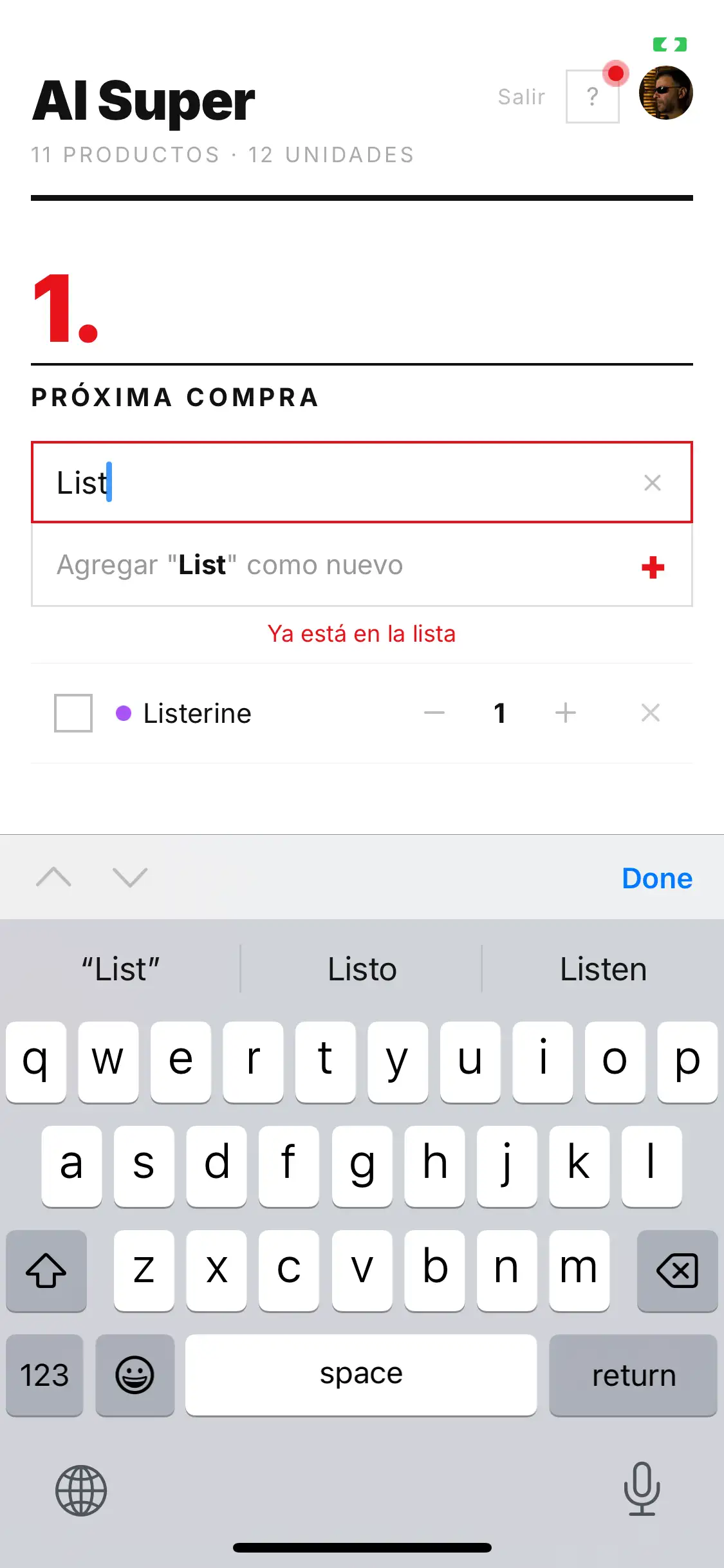 Buscador de Al Super con sugerencias de productos